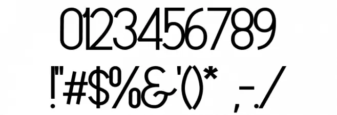 MAVIS Bold Font OTHER CHARS