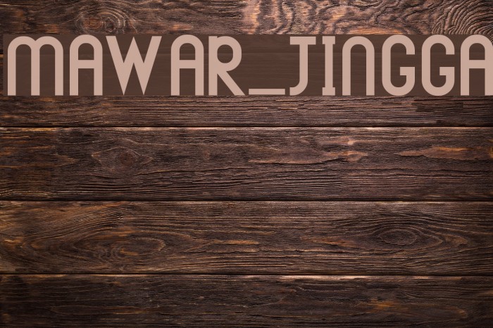 MAWAR_JINGGA Font examples