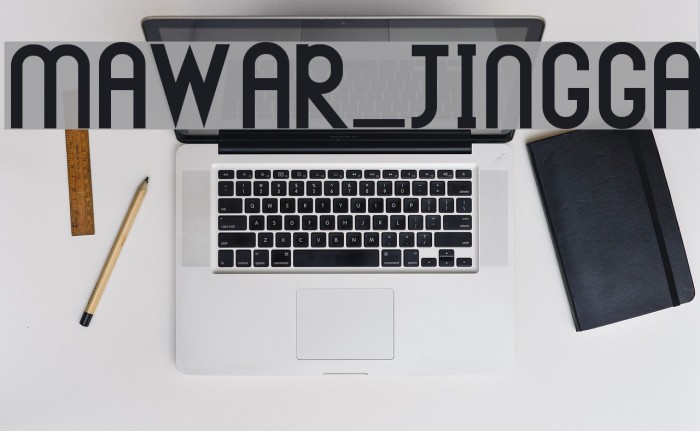 MAWAR_JINGGA Font examples
