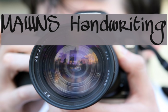 MAWNS Handwriting Example 2