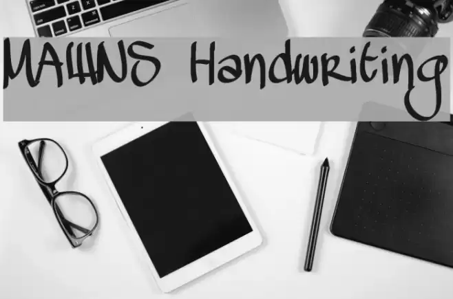 MAWNS Handwriting Font examples