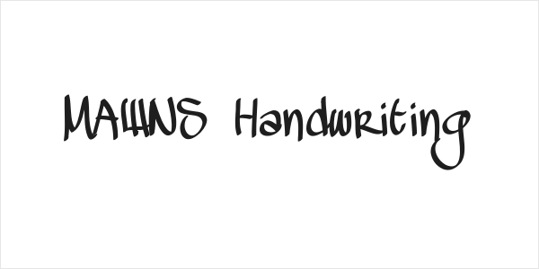 MAWNS Handwriting Logo