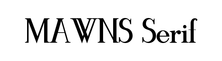 MAWNS Serif  font caratteri gratis