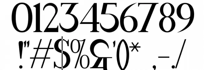 MAWNS Serif Font OTHER CHARS