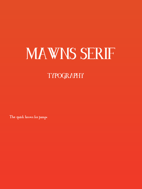MAWNS Serif Poster