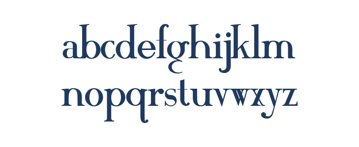 MAWNS Serif Lowercase