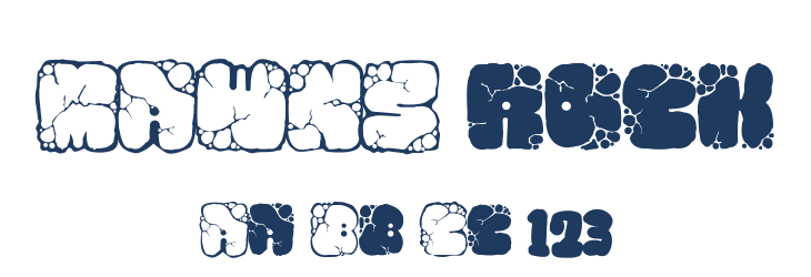 MAWNS rock Font Preview