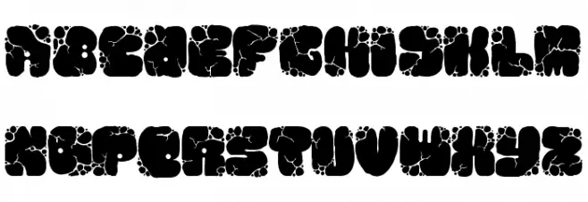 MAWNS rock Font LOWERCASE