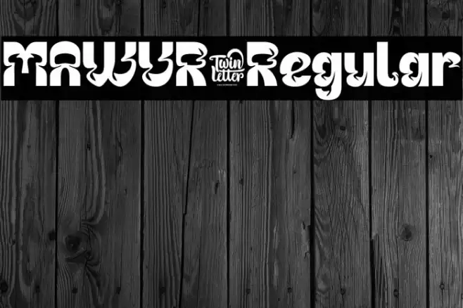 MAWUR-Regular Font examples