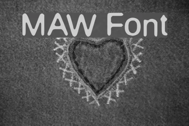 MAW Шрифта examples