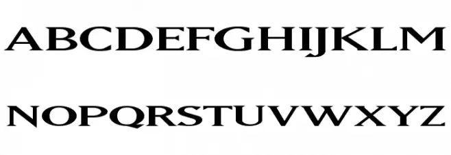 MAXBaerOpti-Wide Font Litere mari
