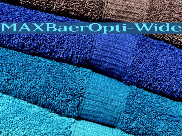 MAXBaerOpti-Wide Font examples
