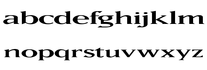 MAXBaerOpti-Wide Font LOWERCASE