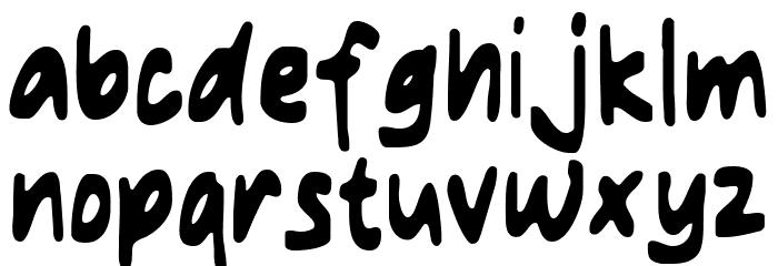 MAXIMAL Schriftart Kleinbuchstaben