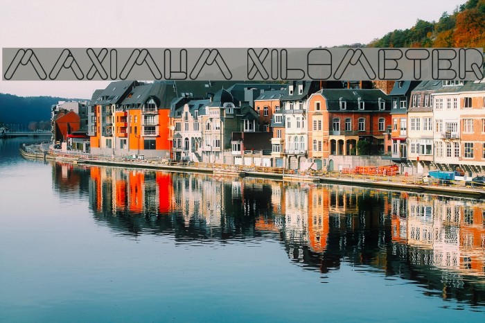 MAXIMUM KILOMETER Font examples