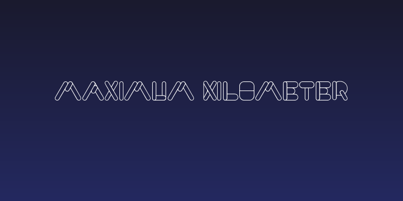 MAXIMUM KILOMETER Social Header
