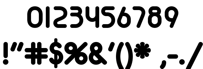 MAXWELL BOLD Font OTHER CHARS