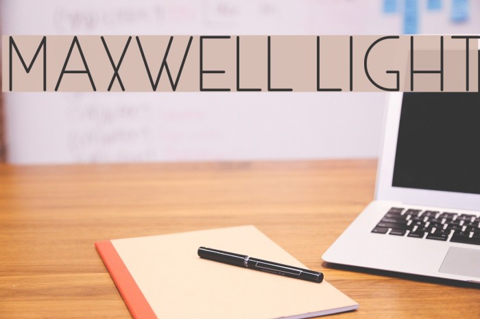 MAXWELL LIGHT Fuentes examples