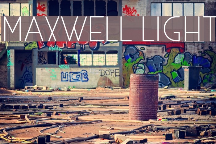 MAXWELL LIGHT Fuentes examples
