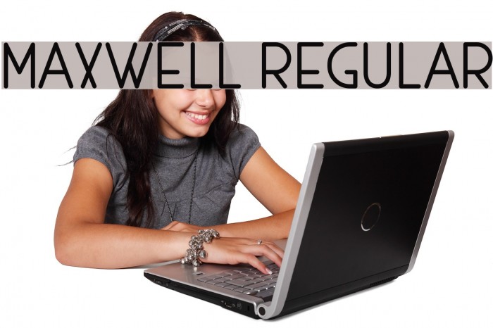 MAXWELL REGULAR Font examples