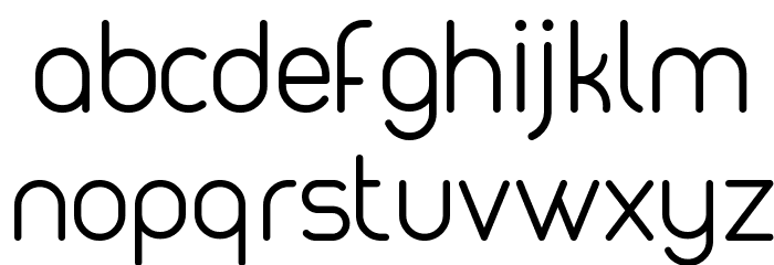 MAXWELL REGULAR Font LOWERCASE