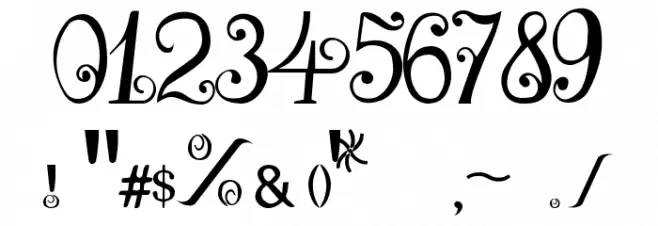 MAY1 Font OTHER CHARS