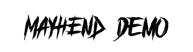 MAYHEND - demo  免费字体下载