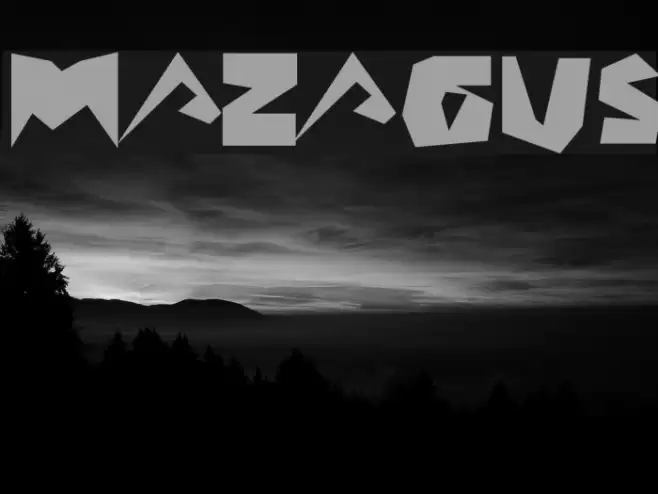 MAZAGUS Font examples