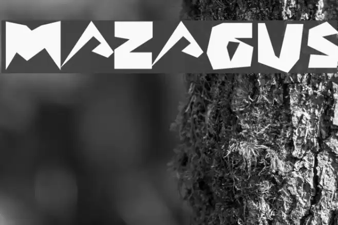 MAZAGUS Font examples