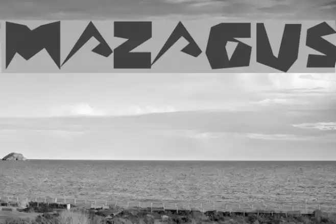 MAZAGUS Font examples