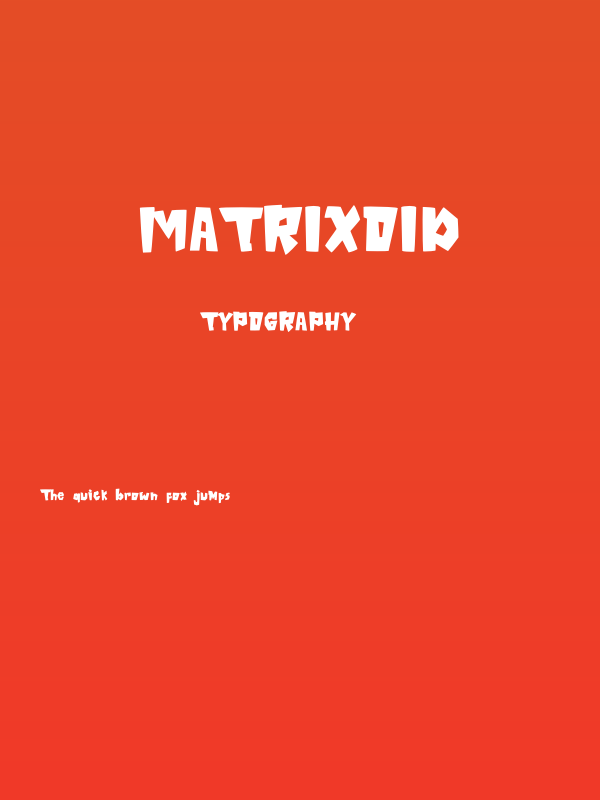 MAtRixOiD Poster
