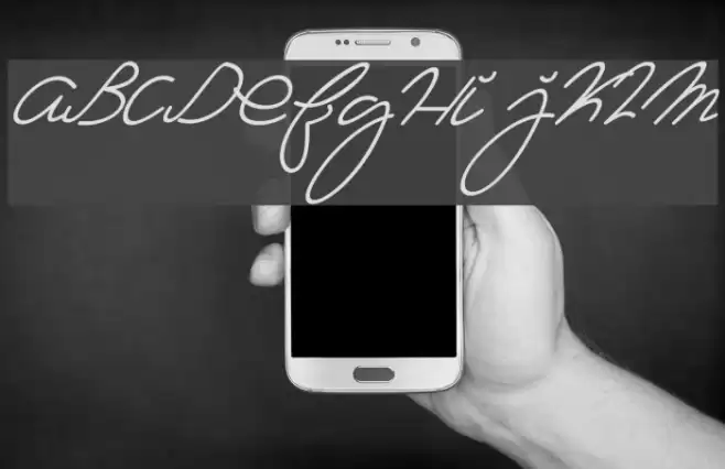 Ma Fille Slant Font examples