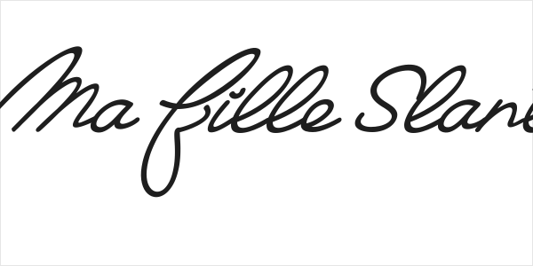 Ma Fille Slant Logo