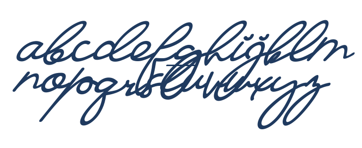 Ma Fille Slant Lowercase