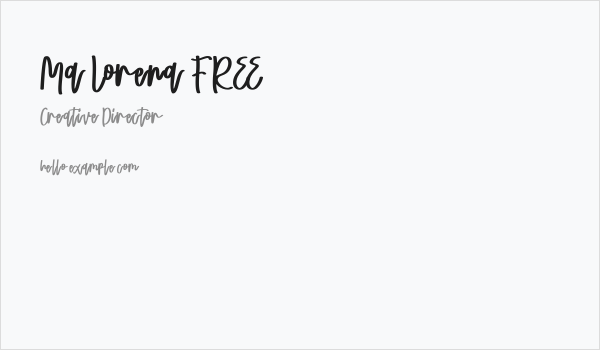 Ma Lorena FREE Business Card