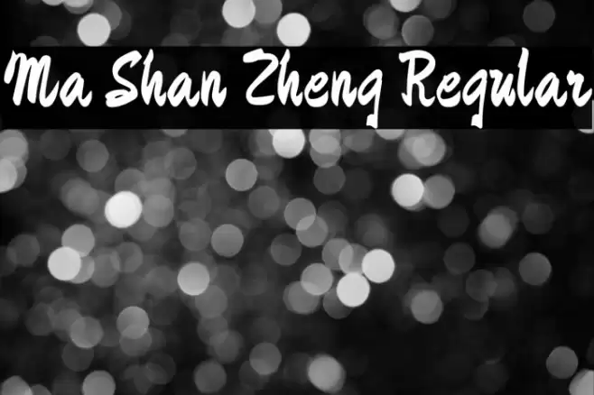 Ma Shan Zheng Regular Font examples