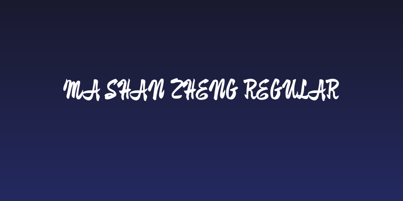 Ma Shan Zheng Regular Social Header