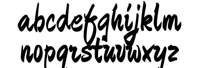 Ma Shan Zheng Regular Font LOWERCASE