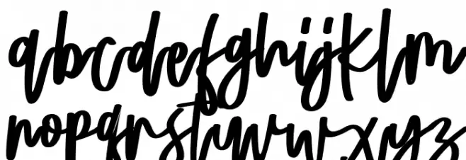 MaLorenaFREE फ़ॉन्ट लोअरकेस