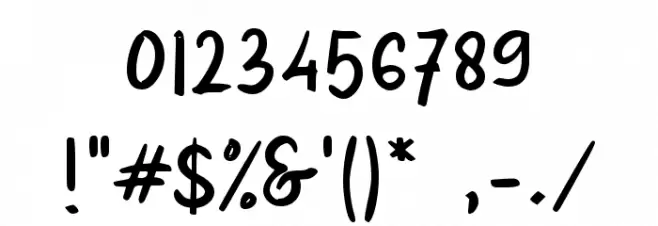 Maaf Lahir Batin Font OTHER CHARS