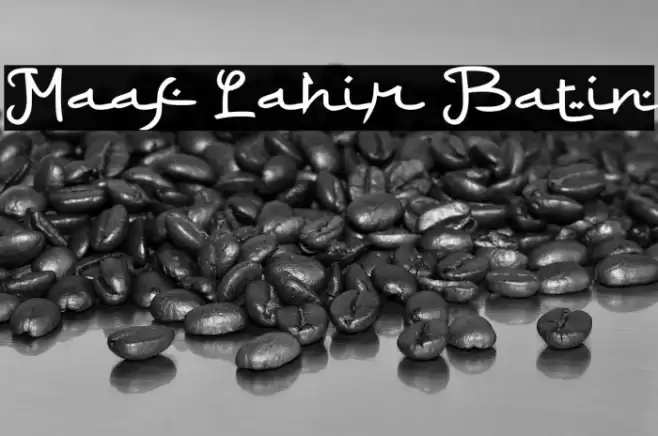 Maaf Lahir Batin Font examples