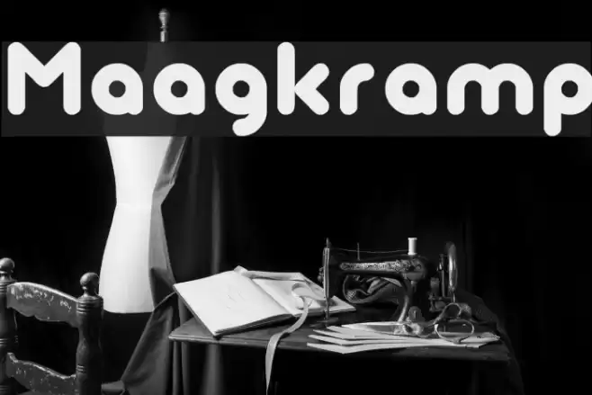 Maagkramp Font examples