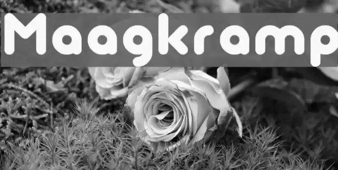 Maagkramp Font examples