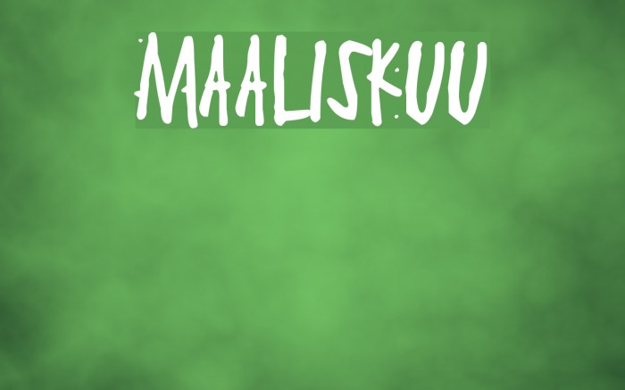Maaliskuu Font examples