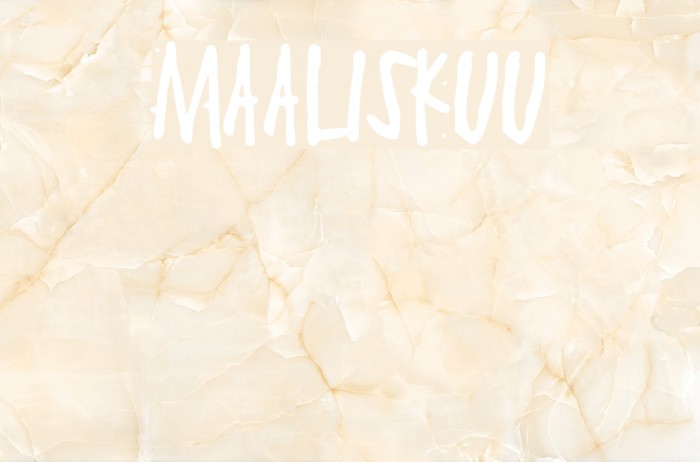 Maaliskuu Font examples