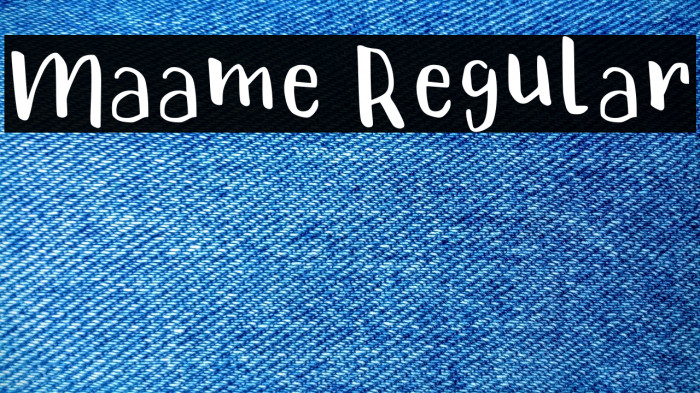 Maame Regular Example 1