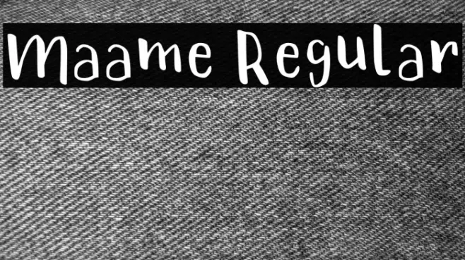 Maame Regular Example 1