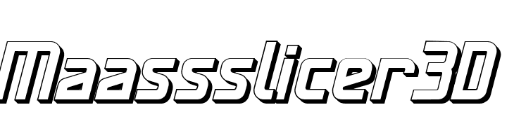 Maassslicer3D  Fuentes Gratis Descargar