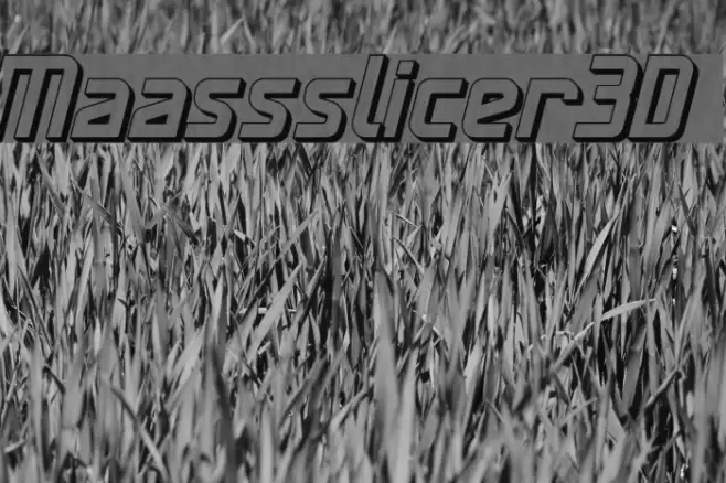 Maassslicer3D Font examples