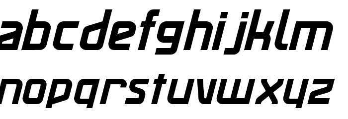 MaassslicerItalic Font LOWERCASE